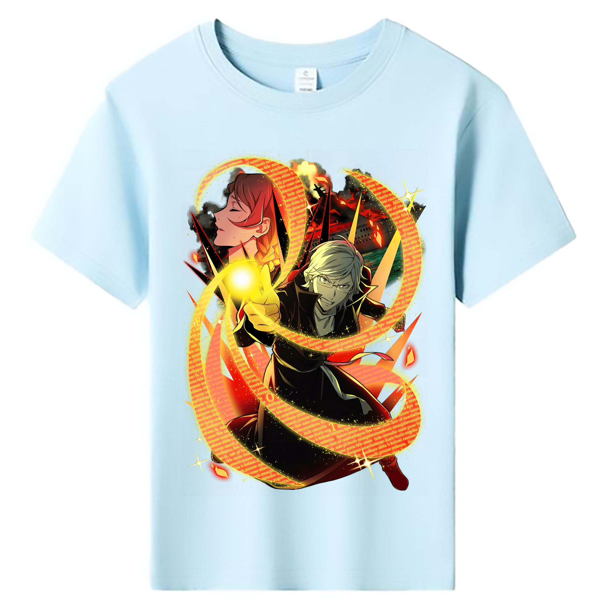 （画像用） 文豪ストレイドッグス Bungo Stray Dogs 綿100％キッズTシャツ（フロントプリント）